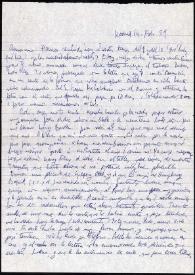 Carta de Asunción Balaguer a Francisco Rabal. Madrid, 14 de febrero de 1959 | Biblioteca Virtual Miguel de Cervantes