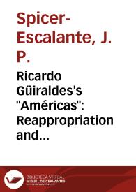 Ricardo Güiraldes's "Américas": Reappropriation and Reacculturation in "Xaimaca" (1923) | Biblioteca Virtual Miguel de Cervantes