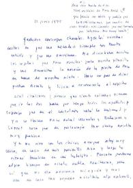 Carta de Carmen Laforet a Francisco Rabal y Asunción Balaguer. 12 de junio de 1975 | Biblioteca Virtual Miguel de Cervantes