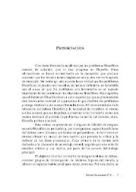 Presentación. Sección I: Discusión [Discusiones, núm. 9 (2009)] | Biblioteca Virtual Miguel de Cervantes
