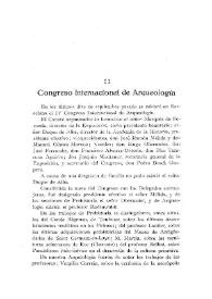 Congreso Internacional de Arqueología [IV Congreso, Barcelona, septiembre 1929] | Biblioteca Virtual Miguel de Cervantes