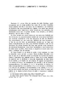 "Bestiario" : Laberinto y Rayuela / Cristina González | Biblioteca Virtual Miguel de Cervantes