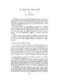 La rebelión de Ovidio / por N.I. Herescu | Biblioteca Virtual Miguel de Cervantes