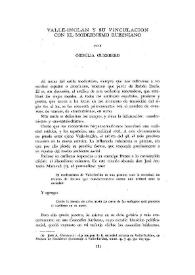 Valle-Inclán y su vinculación con el modernismo rubeniano / por Obdulia Guerrero | Biblioteca Virtual Miguel de Cervantes