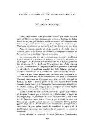 Crónica menor de un gran centenario / por Guillermo Díaz-Plaja | Biblioteca Virtual Miguel de Cervantes