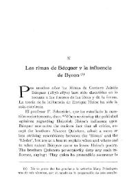 Las rimas de Bécquer y la influencia de Byron / William S. Hendrix | Biblioteca Virtual Miguel de Cervantes