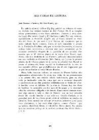 Seis fichas de lectura / J.C.C. | Biblioteca Virtual Miguel de Cervantes