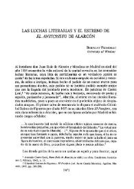 Las luchas literarias y el estreno de "El Anticristo" de Alarcón / Berislav Primorac | Biblioteca Virtual Miguel de Cervantes