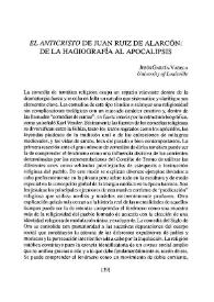 "El Anticristo" de Juan Ruiz de Alarcón: de la hagiografía al apocalipsis / Jesús García-Varela | Biblioteca Virtual Miguel de Cervantes