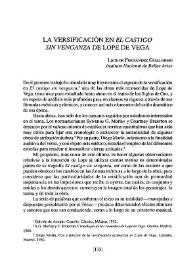 La versificación en "El castigo sin venganza" de Lope de Vega / Leonor Fernández Guillermo | Biblioteca Virtual Miguel de Cervantes
