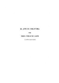 El arte en Inglaterra (Conclusión) / por Tomás Ferrándiz Llopis | Biblioteca Virtual Miguel de Cervantes