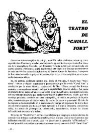 El teatro de "Cavall Fort" / Joaquín Carbó | Biblioteca Virtual Miguel de Cervantes