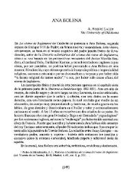 Ana Bolena / A. Robert Lauer | Biblioteca Virtual Miguel de Cervantes