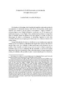 "Ferdydurke" de Witold Gombrowicz, en la traducción de Virgilio Piñera (1947) / Lourdes Beatriz Arencibia Rodríguez | Biblioteca Virtual Miguel de Cervantes