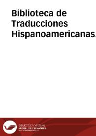Biblioteca de Traducciones Hispanoamericanas. Traductores | Biblioteca Virtual Miguel de Cervantes