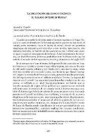 La explotación del espacio escénico : el tablado en Lope de Rueda / Alejandro Higashi | Biblioteca Virtual Miguel de Cervantes