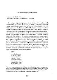 "La melindrosa" de Lope de Vega / Lillian von Der Walde Moheno | Biblioteca Virtual Miguel de Cervantes