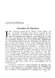Murallas de Badajoz / José Ramón Mélida | Biblioteca Virtual Miguel de Cervantes