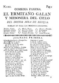 El ermitaño galan, y mesonera del cielo / del doctor Mira de Mesqua | Biblioteca Virtual Miguel de Cervantes
