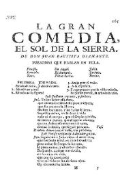 El sol de la sierra / de Don Juan Bautista Diamante | Biblioteca Virtual Miguel de Cervantes