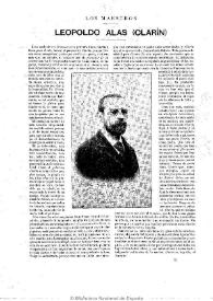 Los Maestros. Leopoldo Alas "Clarín" / Salvador Rueda | Biblioteca Virtual Miguel de Cervantes