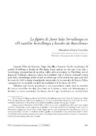 La figura de Juan Sala Serrallonga en "El Catalán Serrallonga y bandos de Barcelona" / Almudena García González | Biblioteca Virtual Miguel de Cervantes
