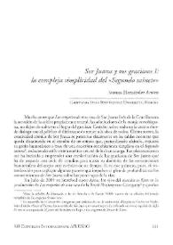 Sor Juana y sus graciosos I : La compleja simplicidad del "Segundo sainete" / Susana Hernández Araico | Biblioteca Virtual Miguel de Cervantes
