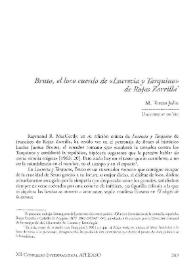 Bruto, el loco cuerdo de "Lucrecia y Tarquino" de Rojas Zorilla / M. Teresa Julio | Biblioteca Virtual Miguel de Cervantes
