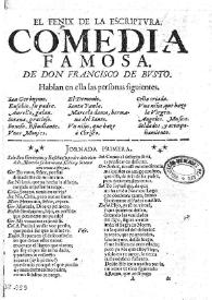 El Fénix de la escriptura / de don Francisco de Busto | Biblioteca Virtual Miguel de Cervantes
