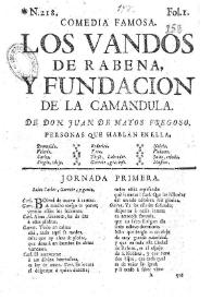 Los vandos de Rabena y fundacion de la Camandula / de Don Iuan de Matos Fragoso | Biblioteca Virtual Miguel de Cervantes
