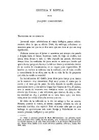Historia y novela / por Joaquín Casalduero | Biblioteca Virtual Miguel de Cervantes