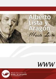 Alberto Lista y Aragón / director Enrique Rubio Cremades