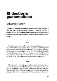 El destierro guatemalteco / Eduardo Halfon | Biblioteca Virtual Miguel de Cervantes