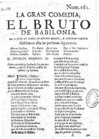 El Bruto de Babilonia / de D. Juan de Matos, D. Agustin Moreto, D. Geronimo Cancer | Biblioteca Virtual Miguel de Cervantes