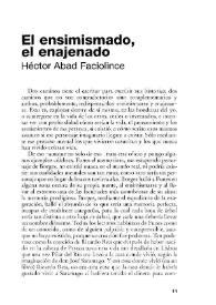 El ensimismado, el enajenado / Héctor Abad Faciolince | Biblioteca Virtual Miguel de Cervantes