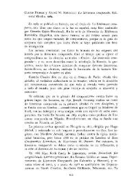 Claude Pichois y André M. Rousseau : La literatura comparada [Reseñas] / Carmen Bravo Villasante | Biblioteca Virtual Miguel de Cervantes