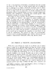 En torno a Vicente Aleixandre / Francisco Carenas y Alfredo Gómez Gil | Biblioteca Virtual Miguel de Cervantes