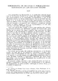 Bibliografia de revistas y publicaciones hispánicas en los Estados Unidos: 1971 / Enrique Ruiz Fornells | Biblioteca Virtual Miguel de Cervantes