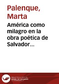 América como milagro en la obra poética de Salvador Rueda | Biblioteca Virtual Miguel de Cervantes