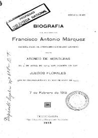 Biografía del presbítero don Francisco Antonio Márquez / Rómulo E. Durón | Biblioteca Virtual Miguel de Cervantes