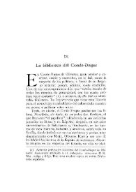 La biblioteca del Conde-Duque / Gregorio Marañón | Biblioteca Virtual Miguel de Cervantes