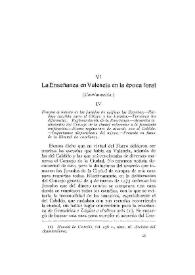 La Enseñanza en Valencia en la época foral [IV-VII] [II] [Continuación] / José Sanchís y Sivera | Biblioteca Virtual Miguel de Cervantes