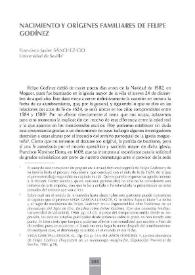 Nacimiento y orígenes familiares de Felipe Godínez / Francisco Javier Sánchez-Cid | Biblioteca Virtual Miguel de Cervantes