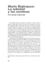 La soledad y las sombras / Fernando Valverde | Biblioteca Virtual Miguel de Cervantes