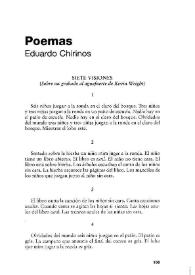 Poemas / Eduardo Chirinos | Biblioteca Virtual Miguel de Cervantes