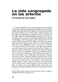 La vida congregada en las arterias / Almoraima González | Biblioteca Virtual Miguel de Cervantes