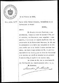 Carta de Leandro G. Alcorta a Rafael Altamira. La Habana, 18 de febrero de 1910 | Biblioteca Virtual Miguel de Cervantes
