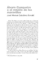 Álvaro Cunqueiro o el retablo de las maravillas / José Manuel Caballero Bonald | Biblioteca Virtual Miguel de Cervantes