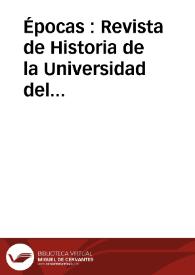 Épocas : Revista de Historia de la Universidad del Salvador | Biblioteca Virtual Miguel de Cervantes