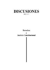 Discusiones. Núm. 1, 2000 | Biblioteca Virtual Miguel de Cervantes